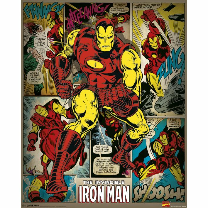 Pyramid Posters Marvel Iron Man Retro Mini Poster (40 X50 cm) Pyramid Posters Marvel Iron Man Retro Mini Poster (40 X50 cm)