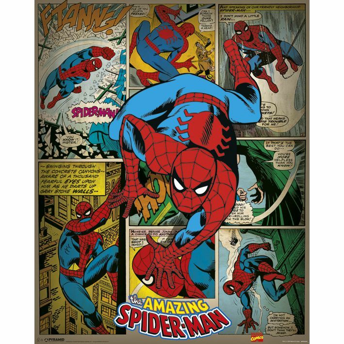 Pyramid Posters Marvel Spider-Man Retro Mini Poster (40 x 50 cm) Pyramid Posters Marvel Spider-Man Retro Mini Poster (40 x 50 cm)
