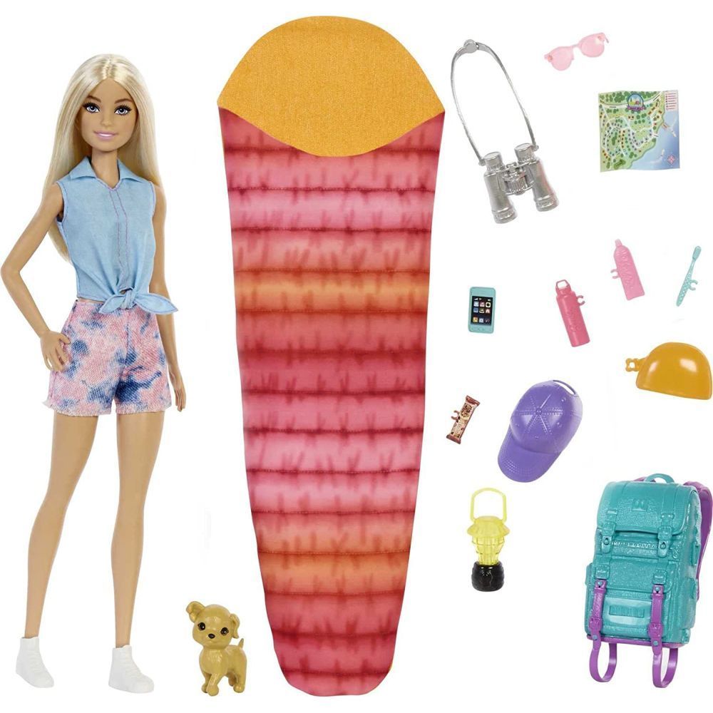 Barbie Camping Blonde Dolls Set HDF73