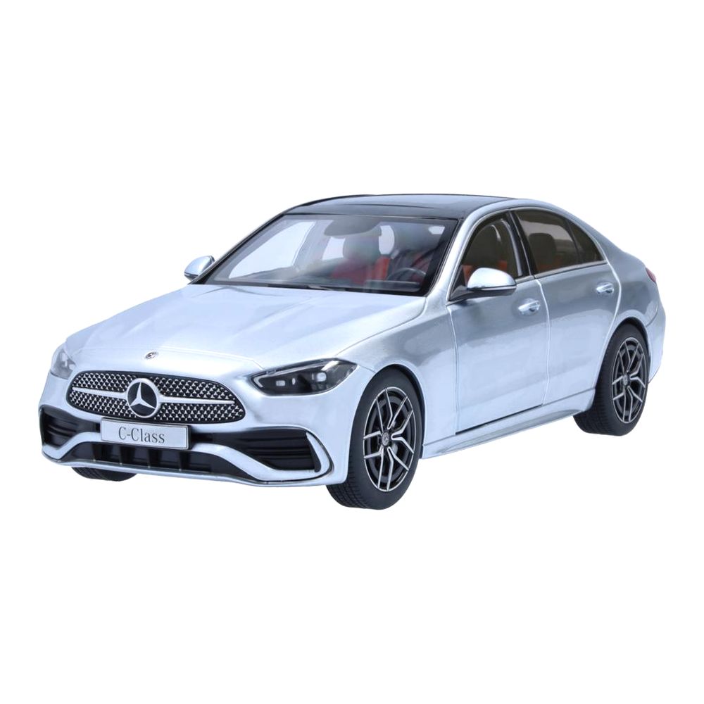 Norev Mercedes-Benz Amg C-Class Saloon 2021 W206 NZG 1.18 Die-Cast Model - High-Tech Silver