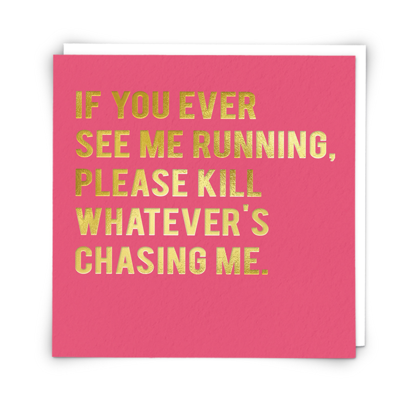 Redback Cards Running Greeeting Card (15 x 15cm) Redback Cards Running Greeeting Card (15 x 15cm)