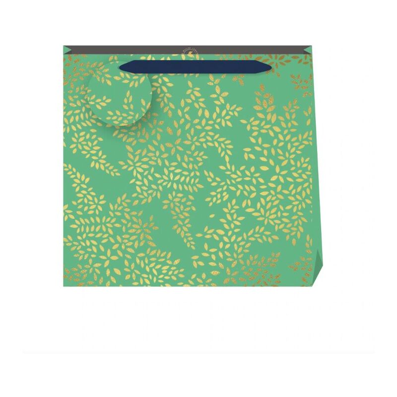 Sara Miller Gold Leaves Jade Small Bag