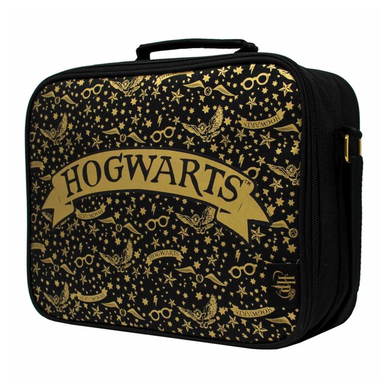 Blue Sky Designs Harry Potter Lunch Bag With Strap Black Pattern Blue Sky Designs Harry Potter Lunch Bag With Strap Black Pattern