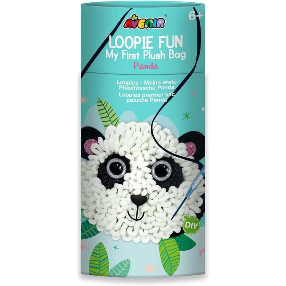 Avenir Loopie Fun My First Plush Bag Sewing Kit - Panda