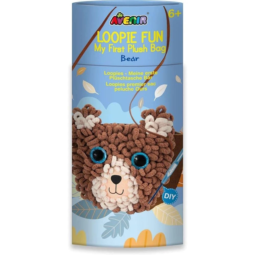 Avenir Loopie Fun My First Plush Bag Sewing Kit - Bear
