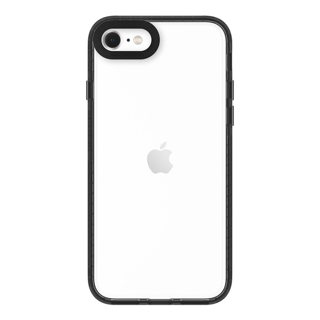 AmazingThing Titan Pro Drop Proof Case Clear Black for iPhone SE (2022)