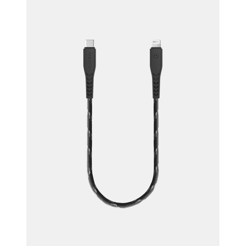 Energea Nyloflex USB-C To Lightning C94 MFI Cable 30cm - Black Energea Nyloflex USB-C To Lightning C94 MFI Cable 30cm - Black