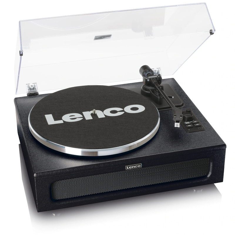 Lenco LS-430BK Turntable With Built-In Speakers Black