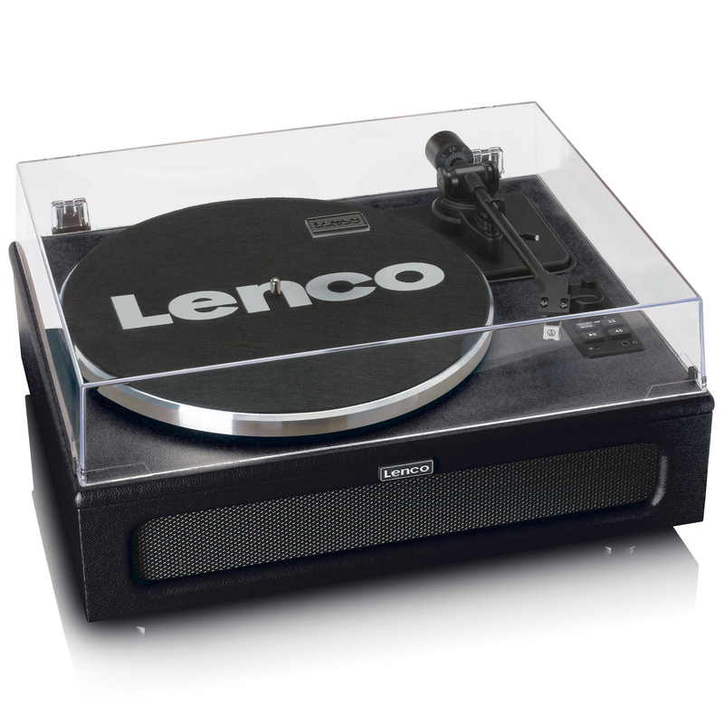 Lenco LS-430BK Turntable With Built-In Speakers Black