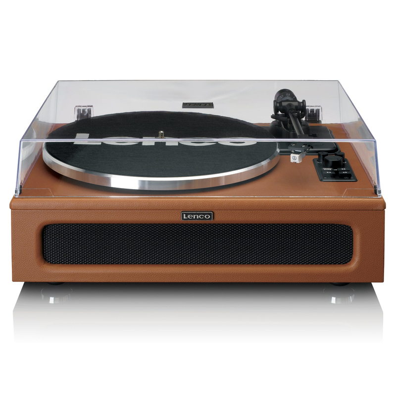 Lenco LS-430BN Turntable With Built-In Speakers Brown