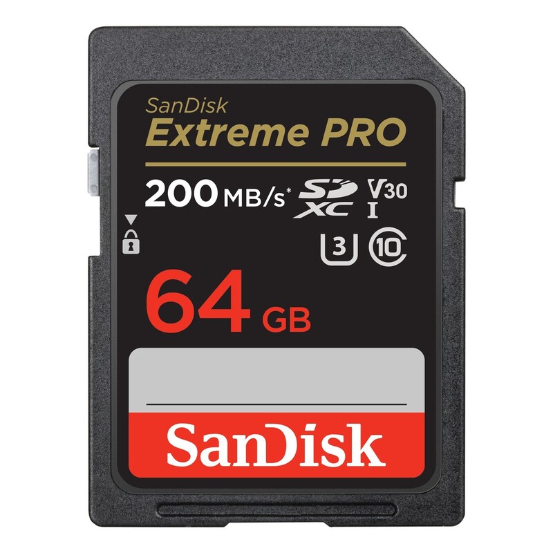 SanDisk Extreme PRO SDXC Class 10 Memory Card - 64GB SanDisk Extreme PRO SDXC Class 10 Memory Card - 64GB
