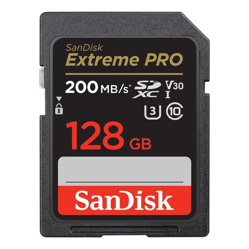 SanDisk Extreme PRO SDXC Class 10 Memory Card - 128GB SanDisk Extreme PRO SDXC Class 10 Memory Card - 128GB