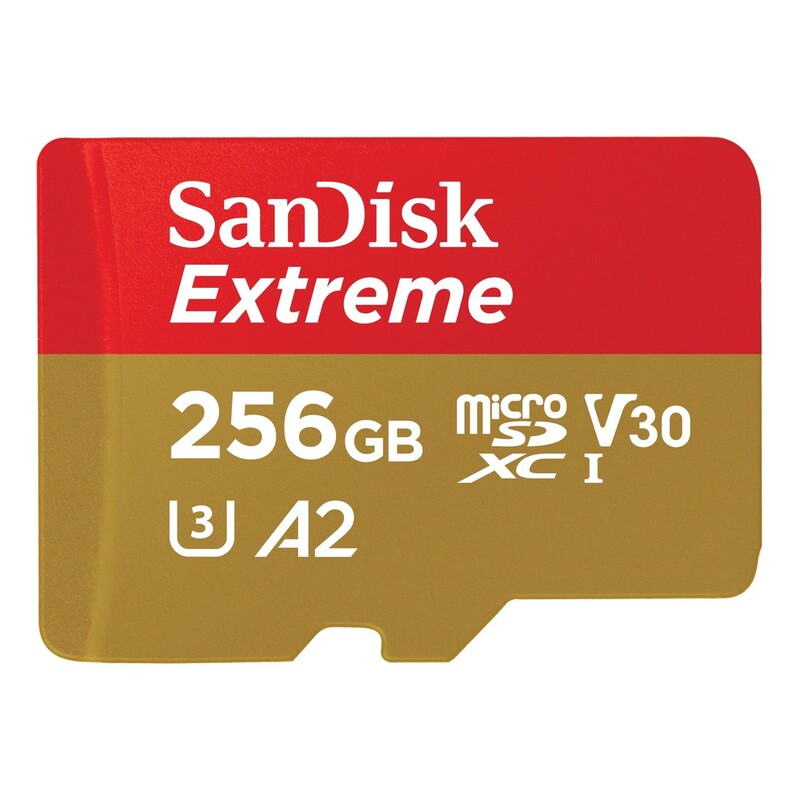 SanDisk Extreme microSDXC UHS-I Memory Card - 256GB SanDisk Extreme microSDXC UHS-I Memory Card - 256GB