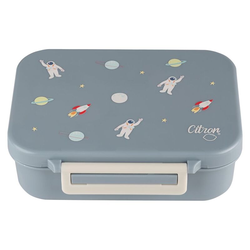 Citron Tritan Snackbox with 3 Compartments - Spaceship Citron Tritan Snackbox with 3 Compartments - Spaceship