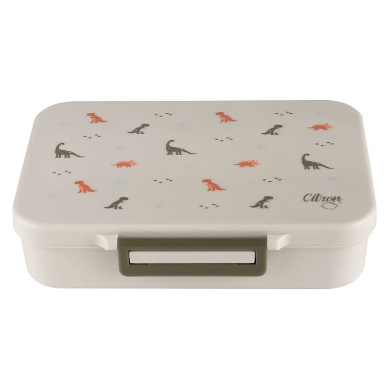 Citron Tritan Lunchbox with 4 Compartments - Dino Citron Tritan Lunchbox with 4 Compartments - Dino
