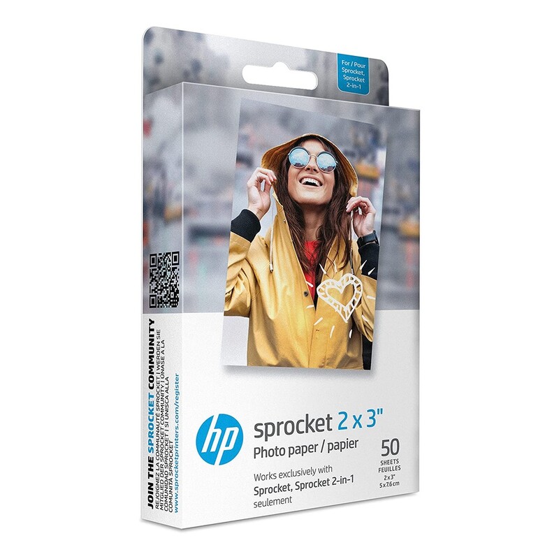 HP Sprocket 2X3 Premium Zink Sticky-Back Photo Paper - 50 Sheets HP Sprocket 2X3 Premium Zink Sticky-Back Photo Paper - 50 Sheets