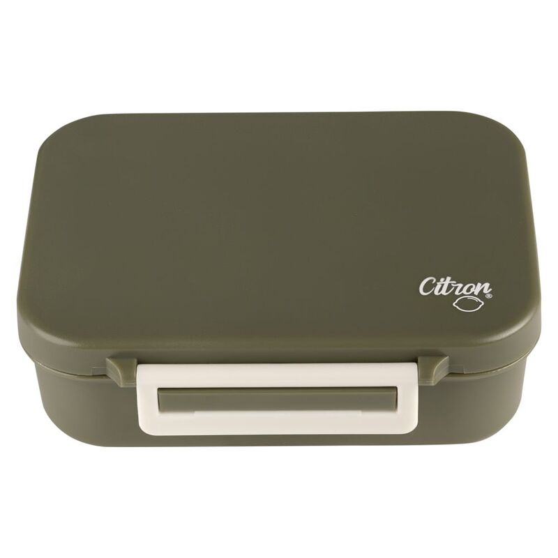 Citron Tritan Snackbox with 3 Compartments - Olive Green Citron Tritan Snackbox with 3 Compartments - Olive Green