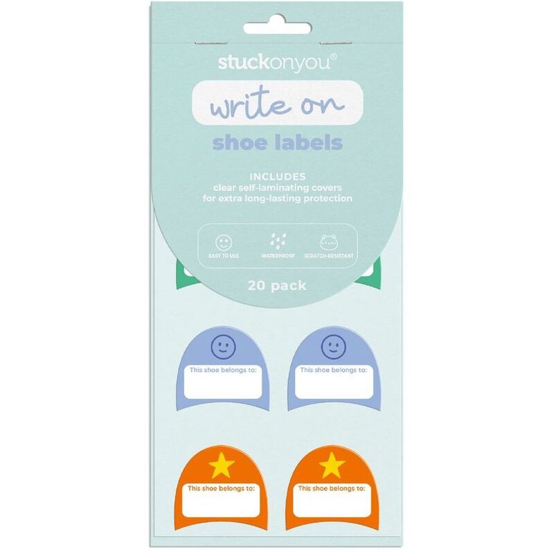Stuck on You Write on Shoe Labels - Starstruck (20 Pack) Stuck on You Write on Shoe Labels - Starstruck (20 Pack)