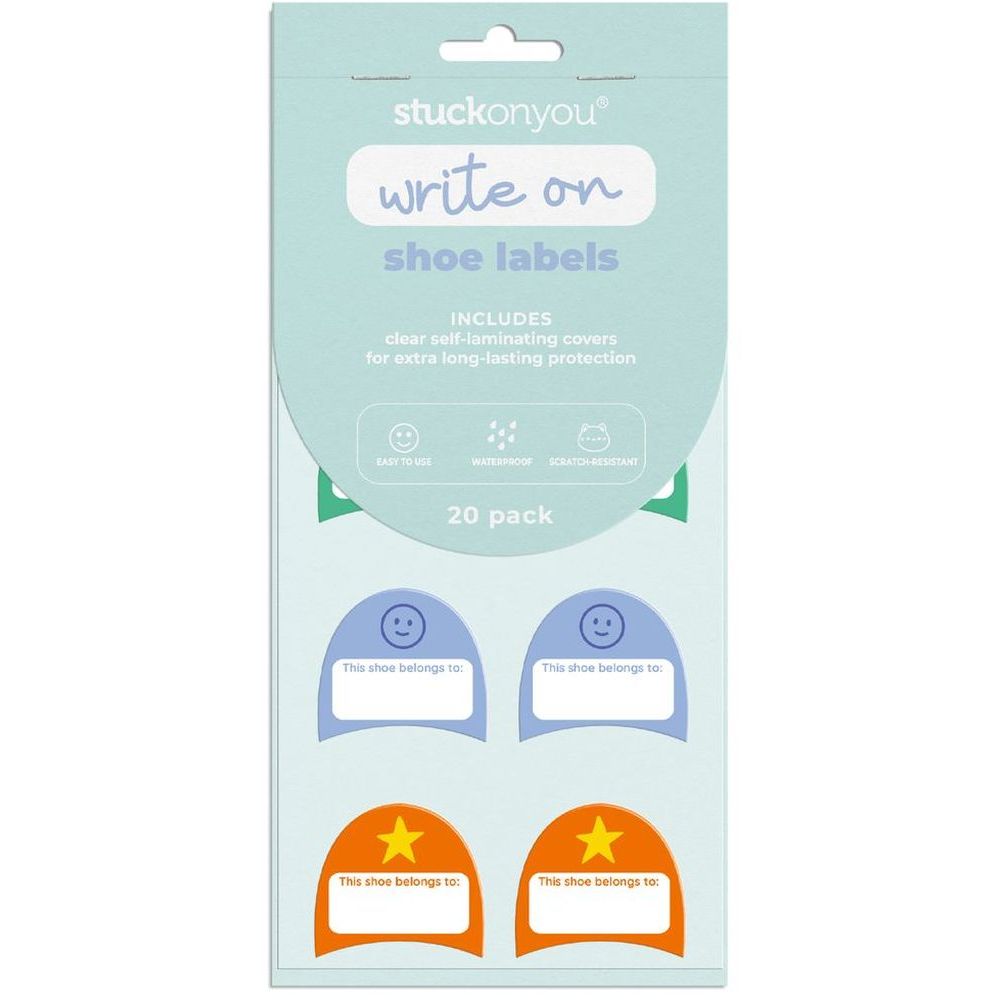 Stuck on You Write on Shoe Labels - Starstruck (20 Pack)