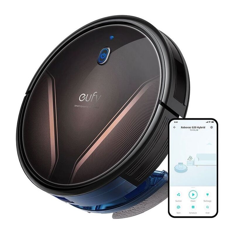 Eufy Robovac G20 Hybrid Robotic Vacuum Cleaner - Black