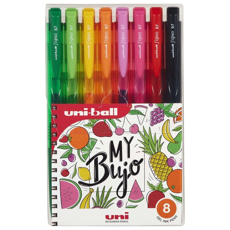 Uniball Signo Gel Ink Pens - 0.7mm Nib - Assorted Colors (Pack Of 8) Uniball Signo Gel Ink Pens - 0.7mm Nib - Assorted Colors (Pack Of 8)