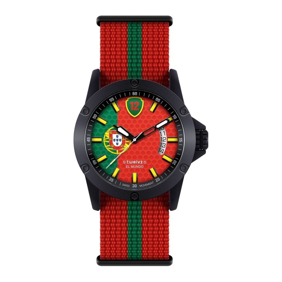 Twelve WPOR1M Portugal Themed Unisex Wristwatch - Medium - 39mm