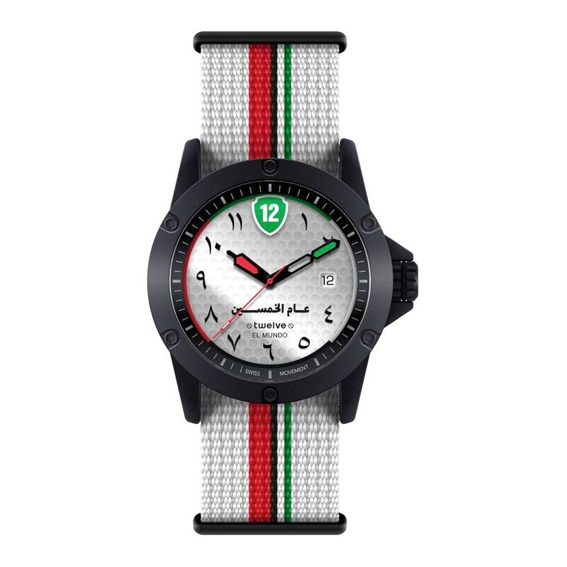 Twelve WUAE2M UAE 50 Years Themed Unisex Wristwatch - Medium - 39mm