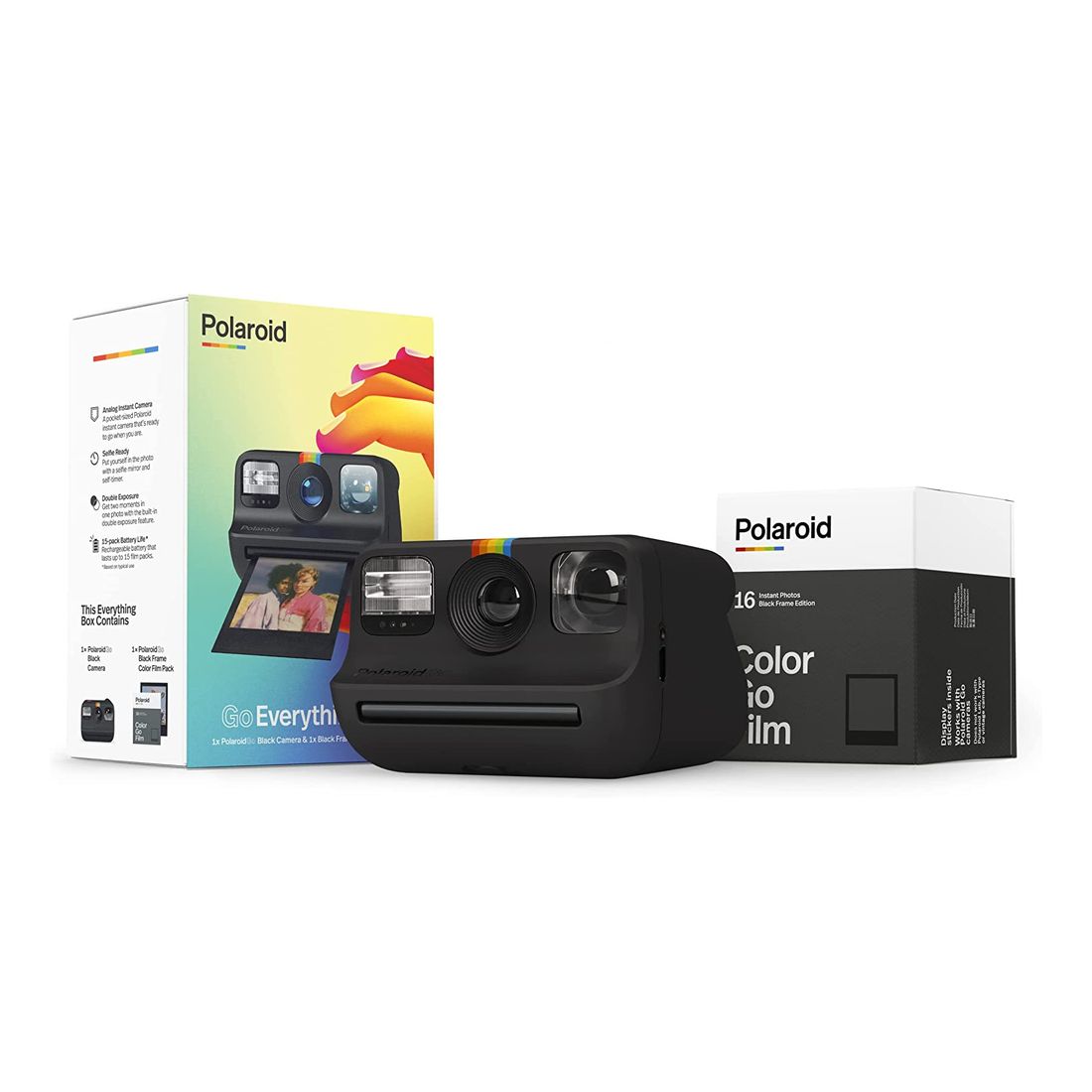 Polaroid Go Instant Mini Camera - Black Everything Box 