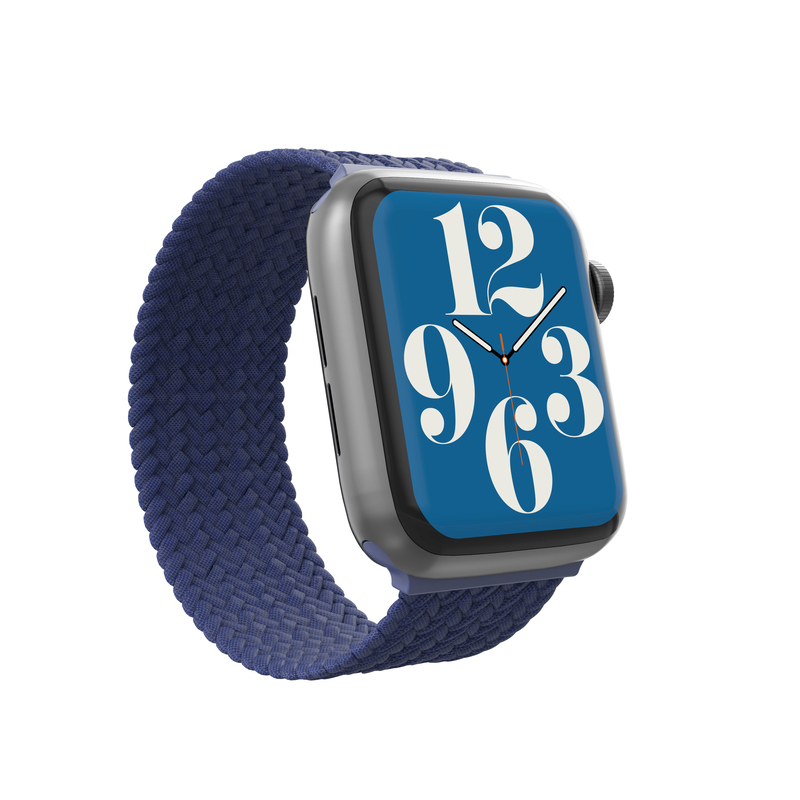 Gear4 Braided Bands for Apple Watch 41/40/38mm - Small - Navy Blue