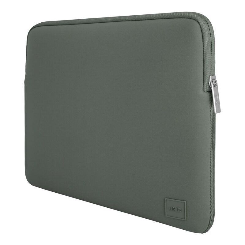 Uniq Cyprus Water-Resistant Neoprene Laptop Sleeve up to 14-Inch - Pewter Green Uniq Cyprus Water-Resistant Neoprene Laptop Sleeve up to 14-Inch - Pewter Green