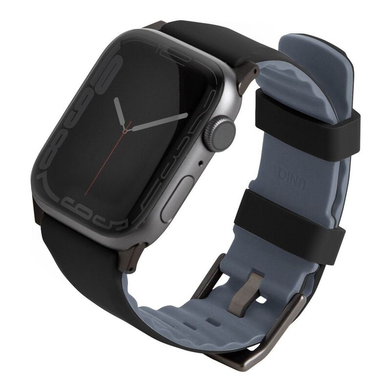 Uniq Linus Airosoft Silicone Strap for Apple Watch 41/40/38mm - Midnight Black