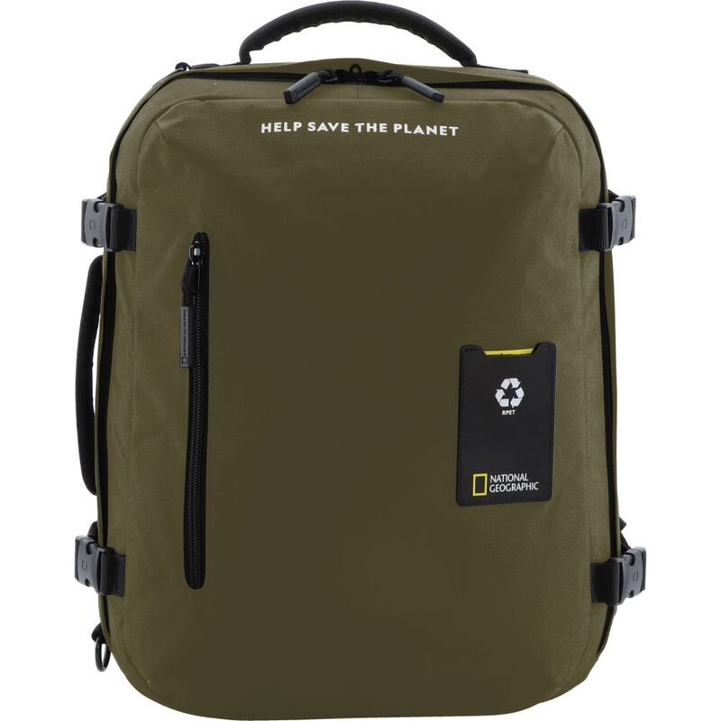 National Geographic Ocean Rpet 3 Way 42Cm Small Bakcpack Khaki 23.4 Ltrs