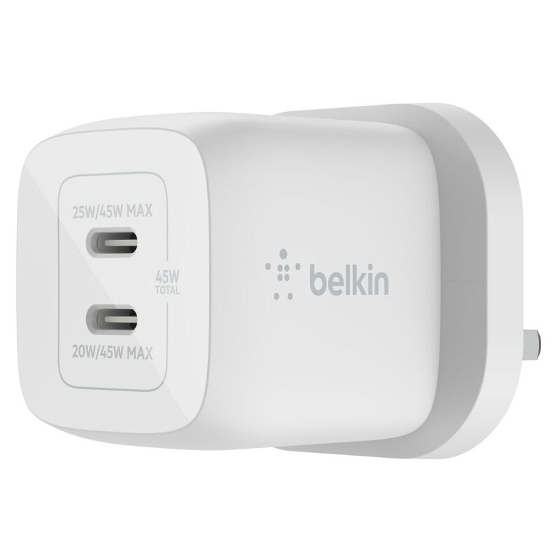 Belkin BoostCharge Pro 3-in-1 Wireless Charging Pad with MagSafe - White Belkin BoostCharge Pro 3-in-1 Wireless Charging Pad with MagSafe - White