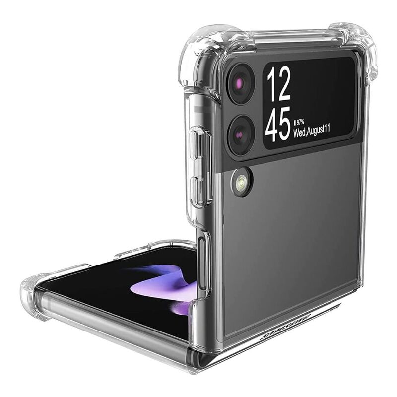 HYPHEN Clear Drop Protection Case for Samsung Galaxy Z Flip4 - Transparent HYPHEN Clear Drop Protection Case for Samsung Galaxy Z Flip4 - Transparent