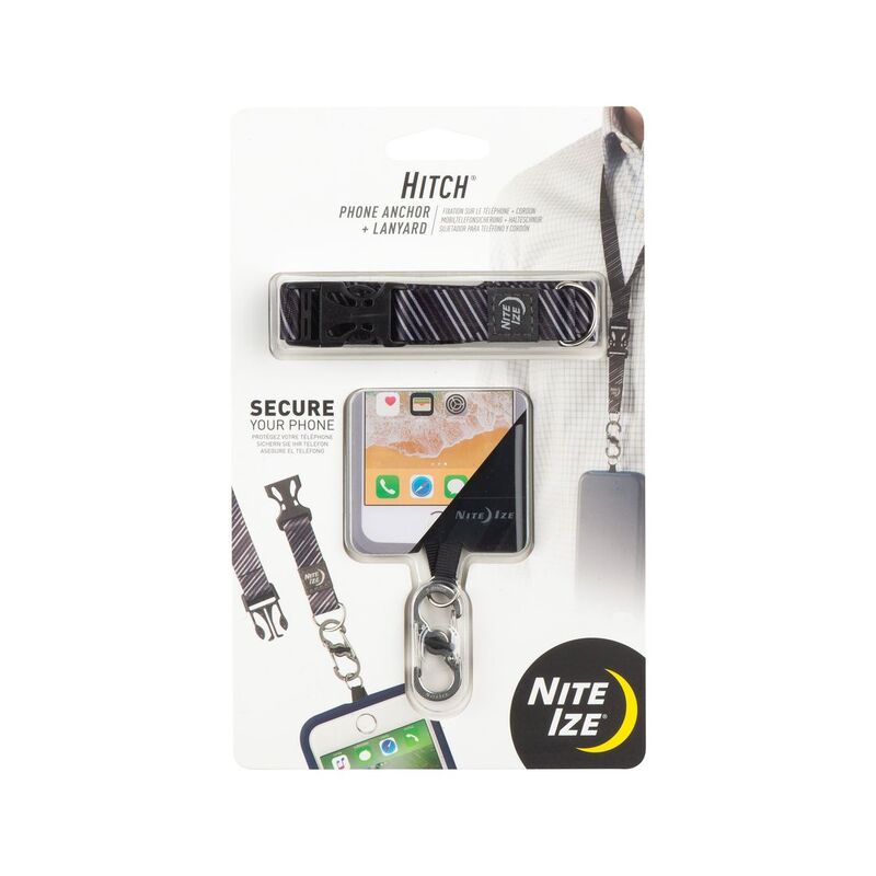 Nite Ize Hitch  Phone Anchor + Lanyard - Black