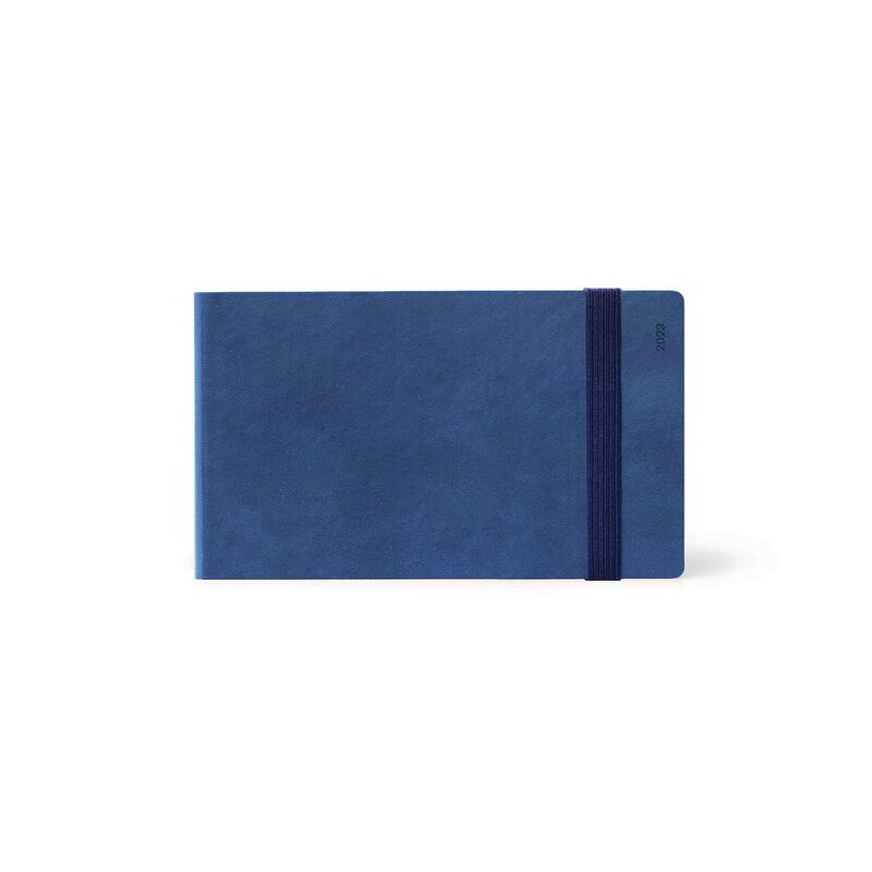 Legami Small Weekly Horizontal Diary 12 + 1 Month 2023 (9.5 x 13 cm) - Blue