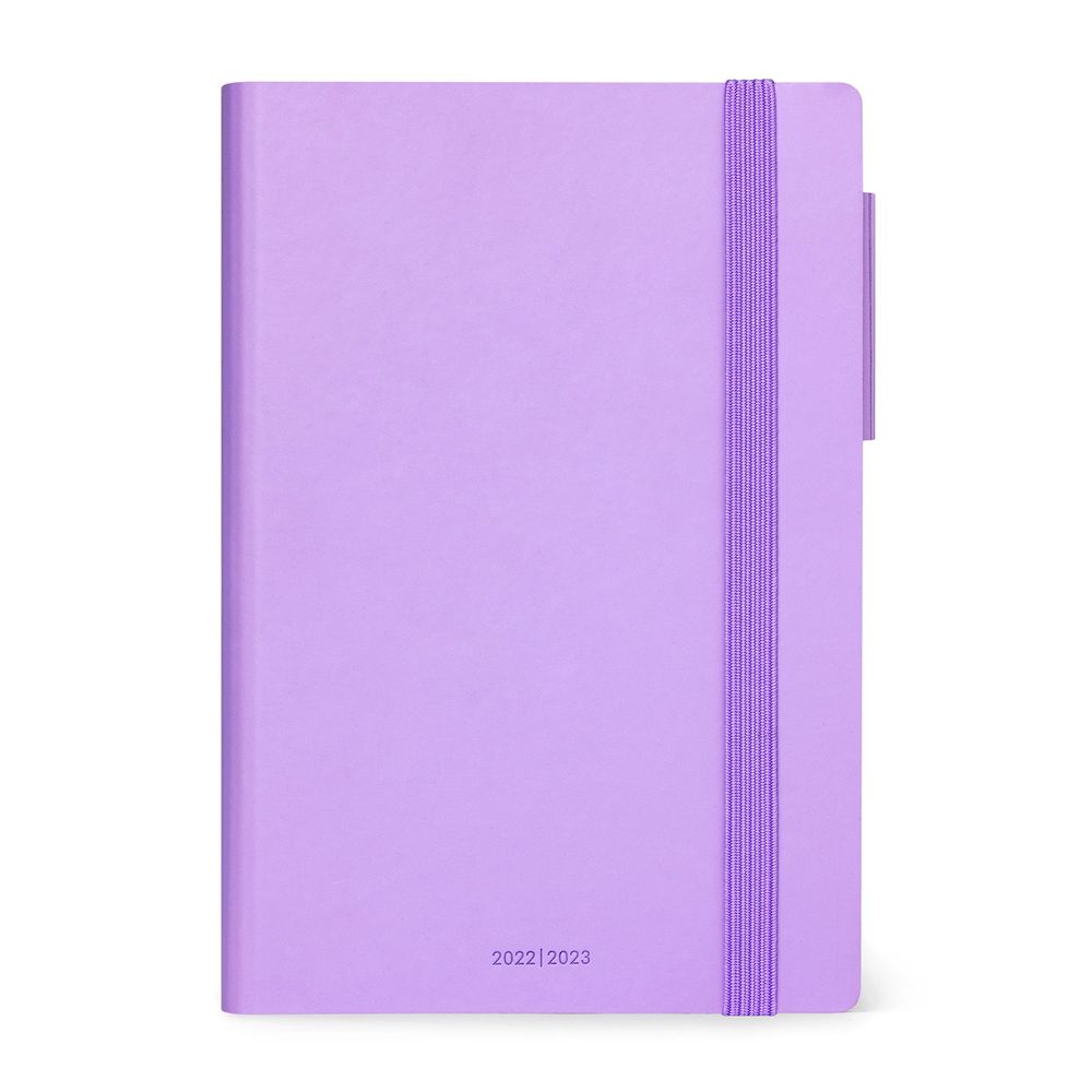 Legami Medium Daily Diary 16 Month 2022/2023 (12 x 18 cm) - Lilac