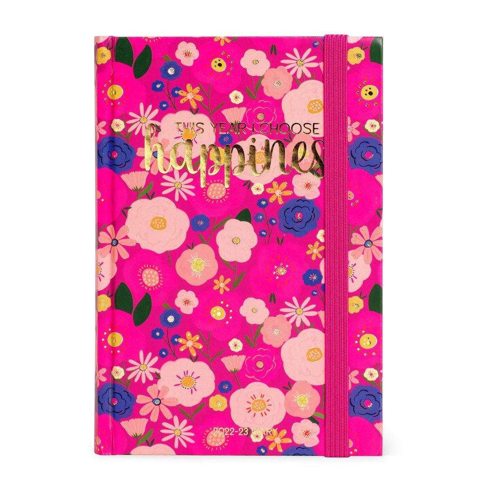 Legami Medium Photo Daily Diary 16 Month 2022/2023 (12 x 18 cm) - Flowers