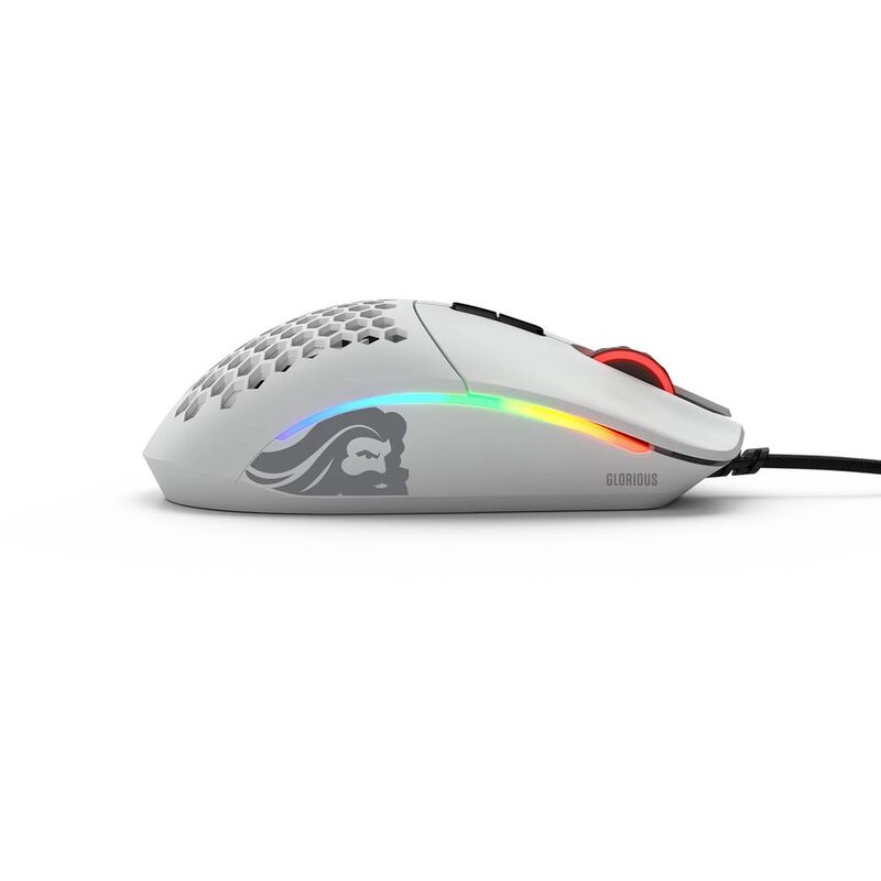 Glorious Model I Lightweight RGB MOBA & MMO Gaming Mouse - Matte White