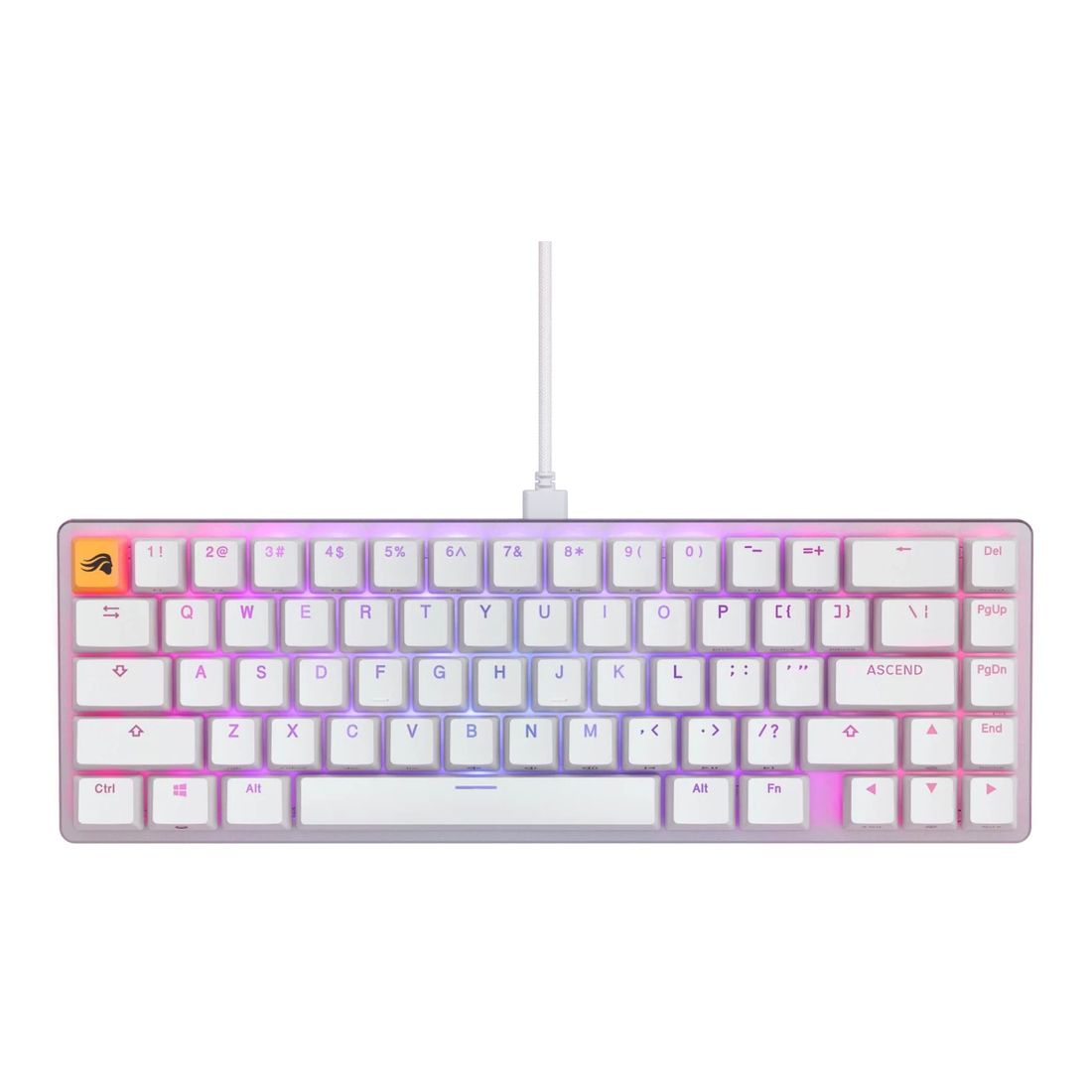 Glorious GMMK 2 Pre-Built Edition Compact 65% Modular Mechanical Keyboard - White (ANSI US Layout)