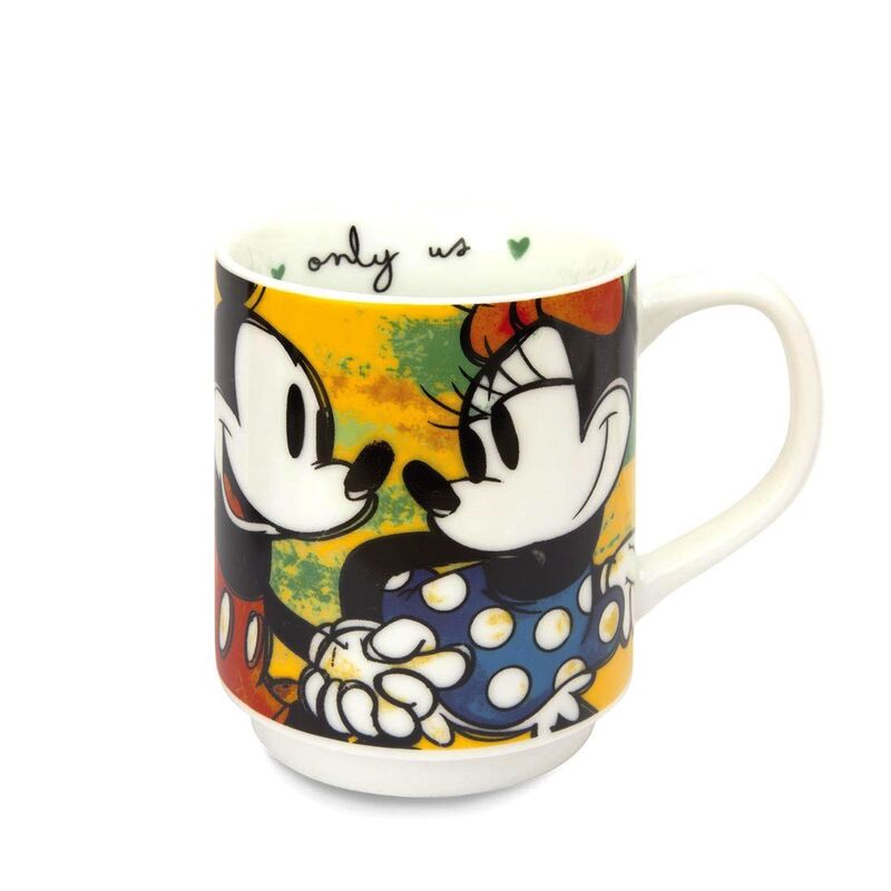 Mickey Mouse Love Stackable Porcelain Mug 350ml - Green LSL