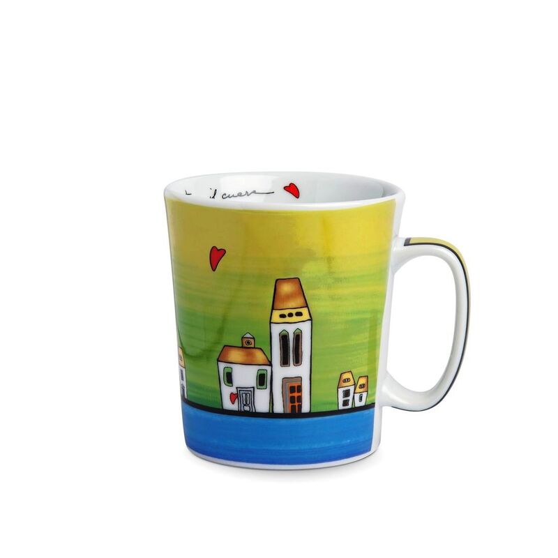 Le Casette Porcelain Mug Le Casette 430ml - Blue Le Casette Porcelain Mug Le Casette 430ml - Blue