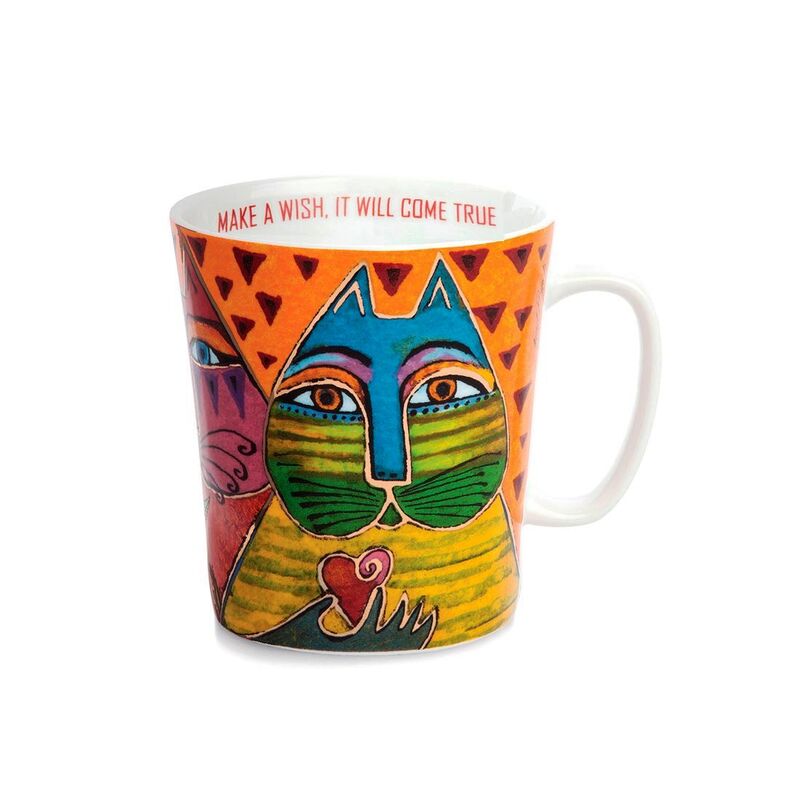 Laurel Burch Porcelain Mug 430ml - Orange Laurel Burch Porcelain Mug 430ml - Orange