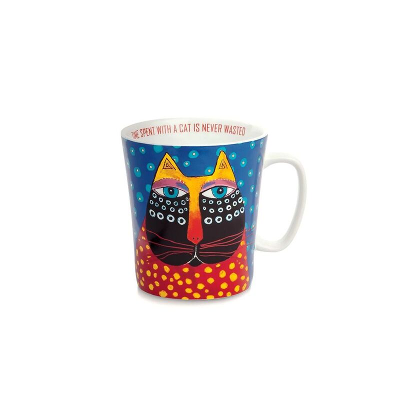 Laurel Burch Porcelain Mug 430ml - Blue Laurel Burch Porcelain Mug 430ml - Blue