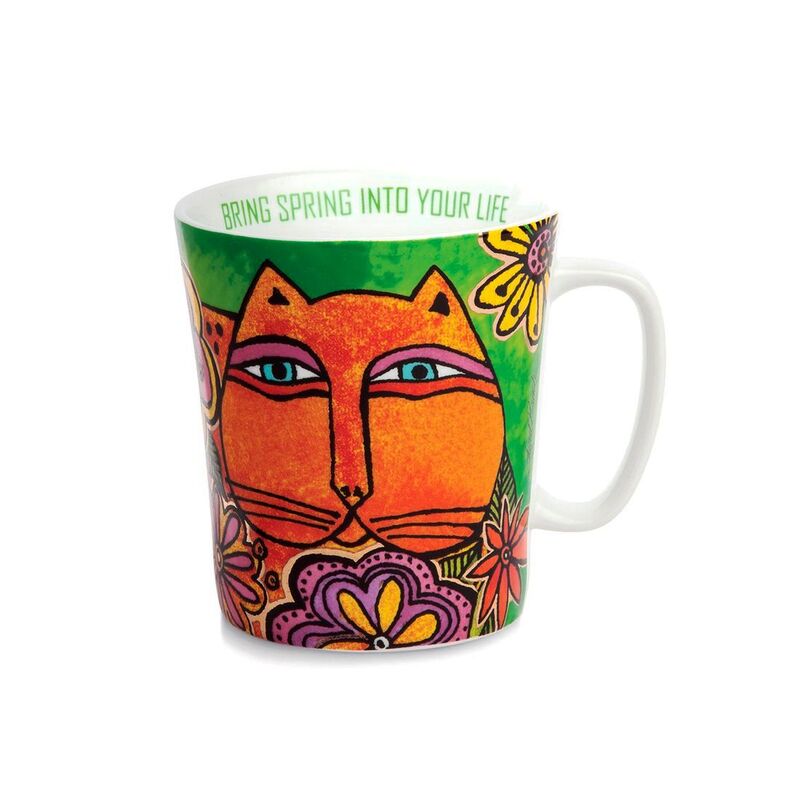 Laurel Burch Porcelain Mug 430ml - Green