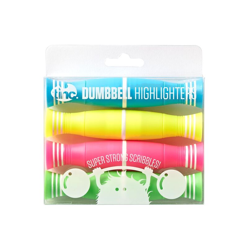 Tinc Dumbell Hi-Lighters (Set Of 4) Tinc Dumbell Hi-Lighters (Set Of 4)