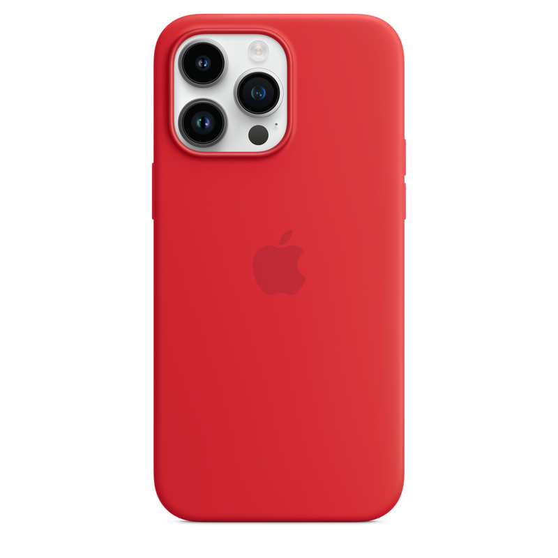 Apple Silcone Case with MagSafe for iPhone 14 Pro Max - (Product)Red