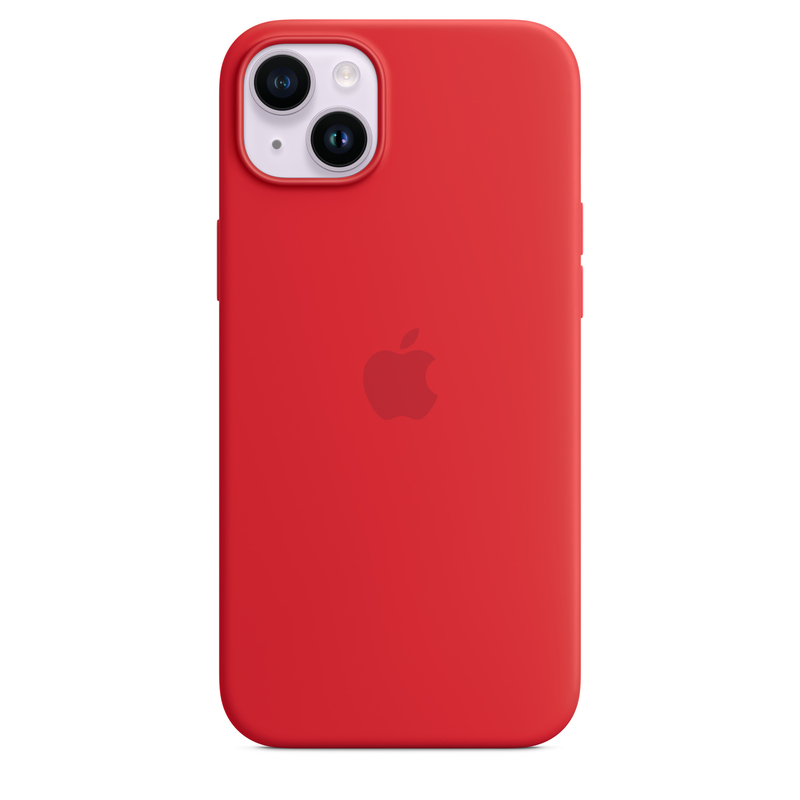 Apple Silicone Case with MagSafe for iPhone 14 Plus - (Product)Red