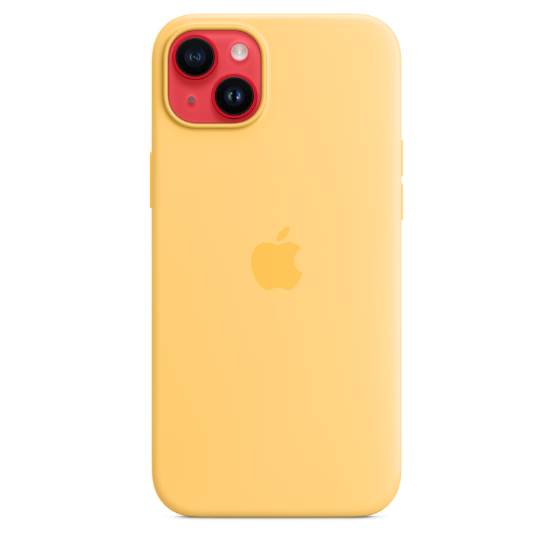 Apple Silicone Case with MagSafe for iPhone 14 Plus - Sunglow