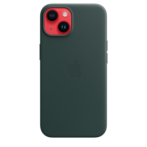 Apple Leather Case with MagSafe for iPhone 14 - Forest Green